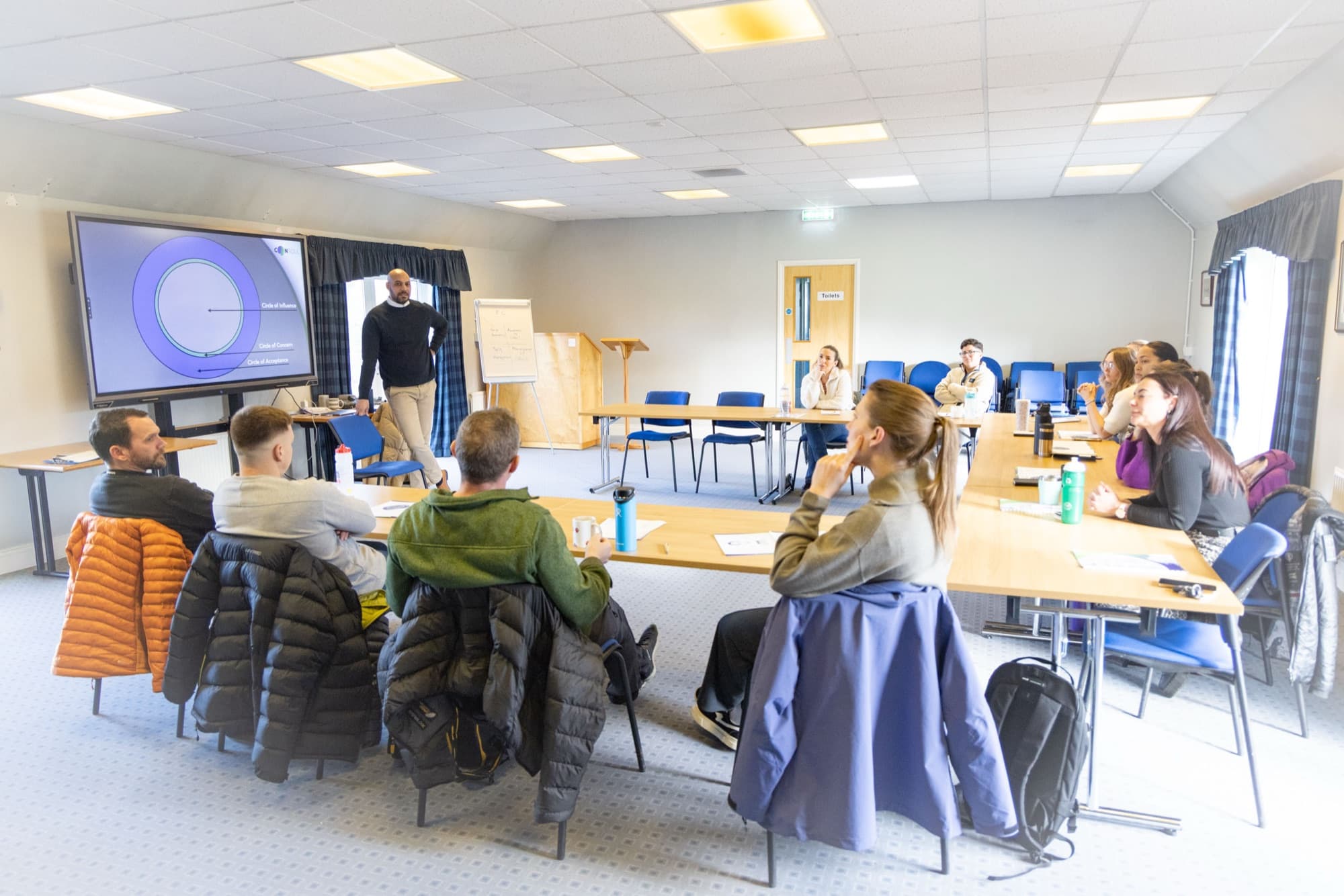 A Consoul communication skills workshop running with a corporate team